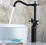 Rozin Single Hole Taller Countertop Faucet Two Handles Bathroom Vessel Sink Mixer Tap Oil Rubbed Bronze