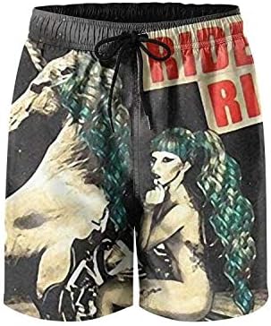 Lady-Gaga-Born-This-Way- Beach Shorts for Men Water Sports Quick Dry Swim Trunks