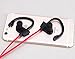Foreverrise Bluetooth Headphones, Wireless 4.1 Sweatproof Earhook In-Ear Noise Cancelling Stereo Earphones, Secure Fit for Sports with Hands-free Mic (Red)