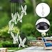 Wind Chime Solar LED Transparent Hummingbird Wind Chime Color-Changing Waterproof, Garden, Party, Decor Patio Yard Lawn etc