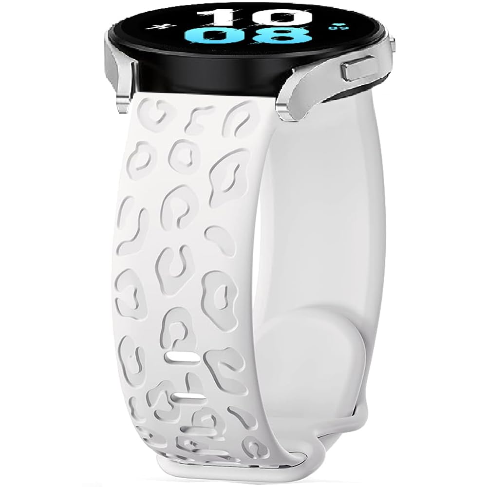 FYISWHO Watch Strap Silicone for Ticwatch Pro 3/GTX/E2/S2, 22mm Leopard Bracelet Sport Replacement Band for Coros Pace 4/Pace3/Pace Pro, Apex 4 42mm/Apex 46mm/Apex2 Pro