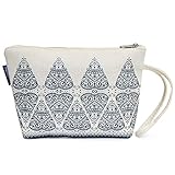 Keepast Cosmetic Makeup Bag Casual Chinese Embroidery Patterns Mini Women Handbag Portable Storage Carry Tote Mori Girl Style Lady Handbags