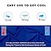 Balhvit Cooling Towel, Cool Towel for Instant Cooling Relief, Chilling Neck Wrap, Ice Cold Scarf for Men & Women, 40x12, Microfiber Bandana, Evaporative Chilly Towel for Yoga Golf Sports, Dark Blue