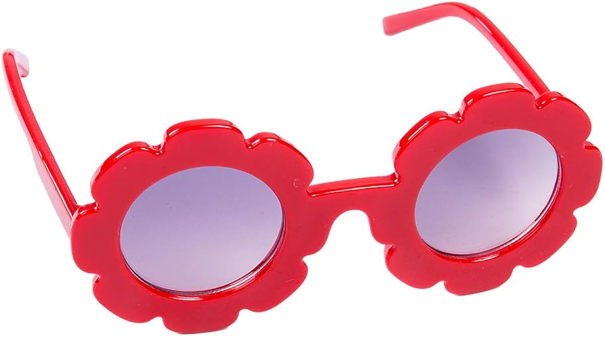 Carolilly Baby Girl Cute Sunglasses Vintage Flower Forme Round AntiUV