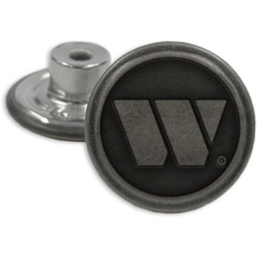 Welch Suspender Buttons Metal Rivet for Jeans, Pants, Button-end Suspenders - Button Tack Replacement and Repair - Bronze, 1 Pack of 8 Logger Buttons