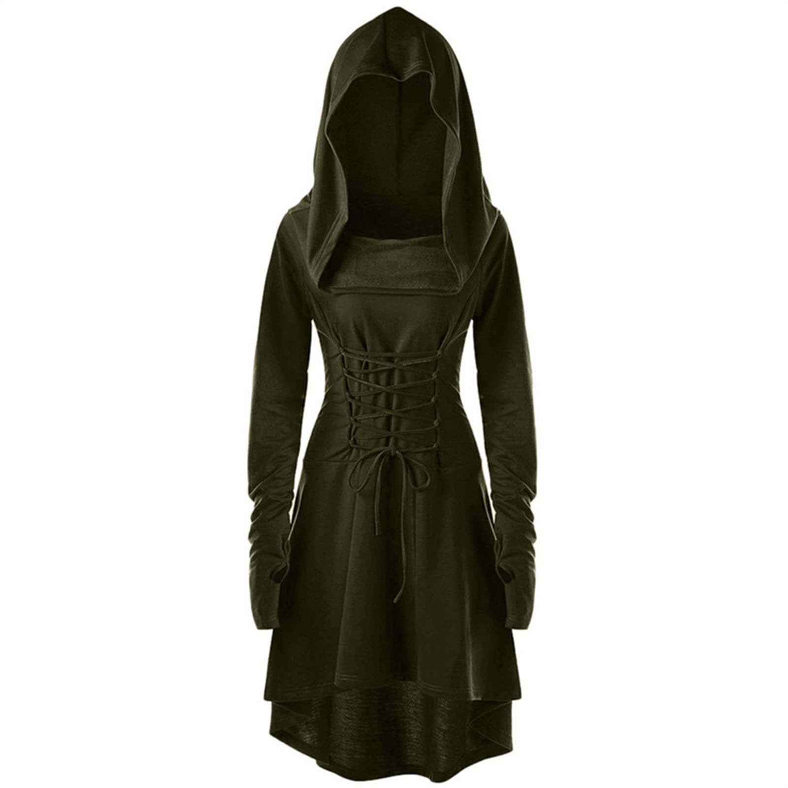 FSUJWOA Womens Halloween Costumes Renaissance Dress Women’s Pullover Medieval Costume Halloween Costumes For Women (L, Green)