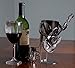 Premium Guitar Player Metal Wine Bottle Holder by Clever Creations | Decorative Stainless Steel Design Fits Any Standard Wine Bottle | Wine Accessory Perfect for Kitchen Decorations