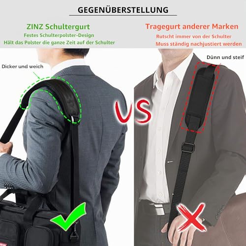 ZINZ Padded Adjustable Shoulder Strap Replacement