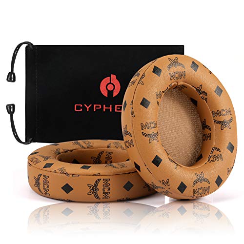 Beats Studio Earpad Replacement,Cypher.V Ear Cushion Pads Cover Compatible with Beats Studio 2.0 Wireless/Wired and Studio 3.0 Over Ear Headphones by Dr.DRE1 Pair- (Brown Floral)