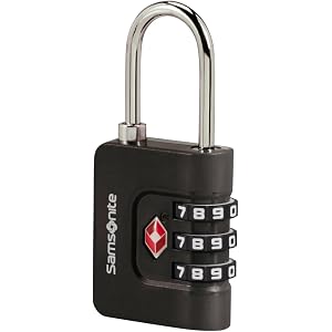 Samsonite - 3 Dial TSA Combination Lock, Black, standard size, TA REVOLUTION