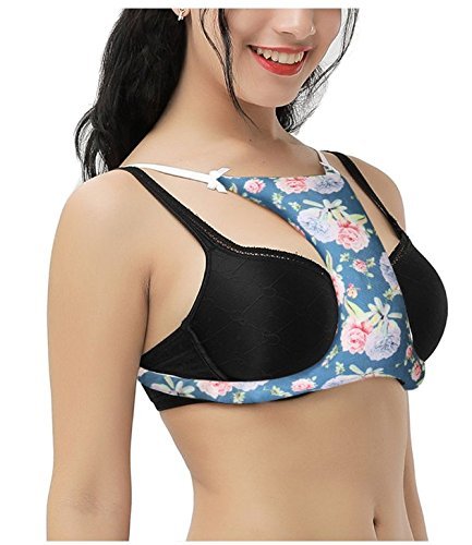 Roll Over Image to Zoom in Breast Support and Anti Wrinkle Bra Pillow to Eliminate Chest Wrinkles Prevention and Support (Blue)