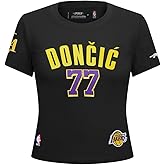 Pro Standard NBA Womens Womens NBA Los Angeles Lakers Classic Player Cotton Short Sleeve Slim Tee