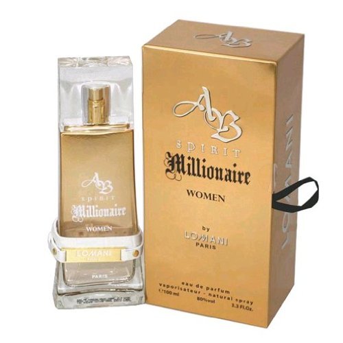 Lomani AB Spirit Millionaire Eau de Parfum Spray for Women, 3.3 Ounce (Pack of 2)