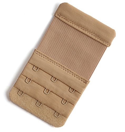 Bra Extender 3 Hooks Women Bra Strap Extenders Pack of 3 Soft Comfortable - Thumbnail 2