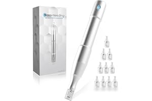 AQUAPEN Rechargeable Nano Needling Derma Pen Skin Care Microneedle Electric Derma Stamp Safe NanoNeedling at Home - NOT Microneedling Pen