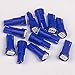 12pcs T5 74 Wedge 3-SMD LED Lights Instrument Panel Indicator Bulb Gauge Cluster Lamps Blue