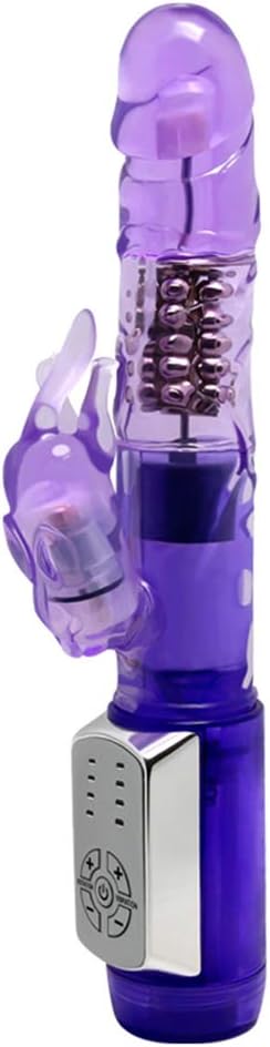 Powerful Fluttering Rabbit Didos, 12 Speed Vibrating & 4 Speed Rotating Thrusting Mssager Wand for Women