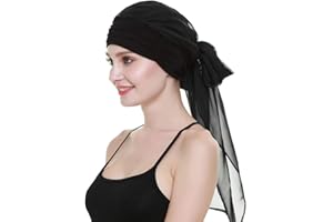 FocusCare Chemo Headwear Turbans For Women Long Hair Head Scarf Headwraps Cancer Hats