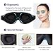 Sleep Mask for Women Men Sleeping, 3D Contoured Cup Blindfold Night Eye Mask Block Out Light, Soft Comfort Memory Foam Adjustable Eye Shade Create Total Darkness for Travel, Naps, Yoga, Meditation