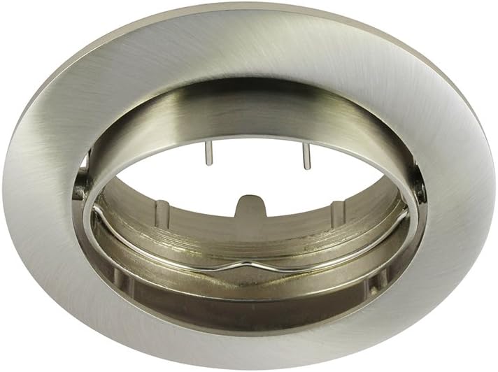 Bioledex Ino LEB-1SER-027 Light Fitting Chassis Diameter: 81 mm Brushed Stainless Steel Round Pivoting White