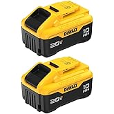 DEWALT 20V MAX 10.0Ah Lithium Ion Battery 2 Pack (DCB210-2)