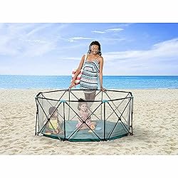 8 Panel Foldable Mesh Childrens Play YYard
