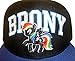 My Little Pony Brony Arch 20% Cooler Adult Black Snapback Adjustable Hat
