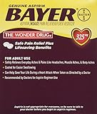 Bayer Aspirin Individual Sealed 2 Tablets in a Packet (Pack of 50 Packets) 100 Tablets Total-325mg
