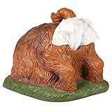 WHAT ON EARTH Digging Dog Butt Tissue Holder - Funny Square Shaped Tissue Box Cover