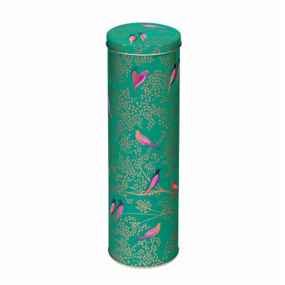 Sara Miller - Green Bird Extra Tall Round Spaghetti Tin - SM2863