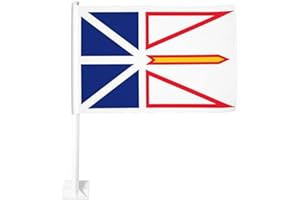 Car Flag Of Newfoundland and Labrador 12x18 Inches Double Sided Canadian Flags Patriotic Events for Celebration Canada Day Ca
