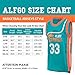 AFLGO Moon #33 Flint Tropics Basketball Jersey S-XXXL, 90's Clothing Throwback Costume Athletic Apparel Clothing Stitched - Top Bonus Combo Set with Wristbands