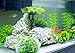 HITOP Aquarium Pets Plastic Plants for Fish Tank Decorations, Artificial Pine Tree Aquarium Décorfor Fish or Reptile