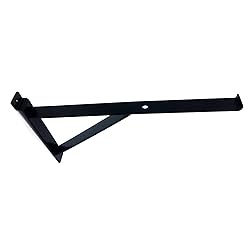 12" Black Heavy Duty Slatwall Shelf Bracket with