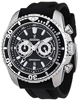 Festina Men's F16574/4 Black Polyurethane Quartz Watch with Black