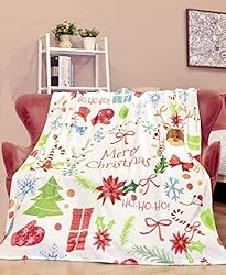 Christmas Throw Blanket,Super Soft Cozy Flannel