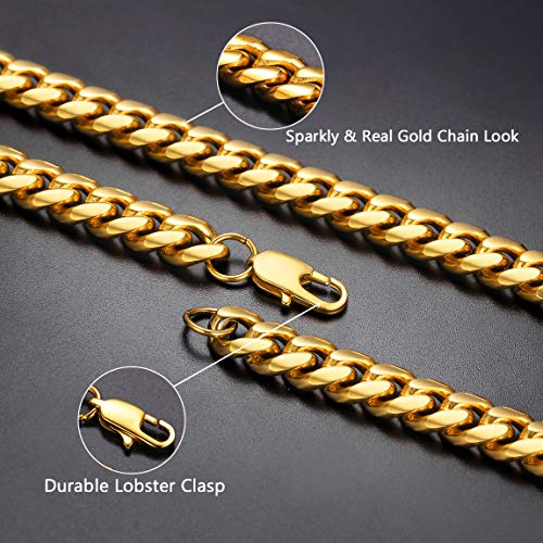 6 Chains+Neckace+Stainless+Jewellery+Golden