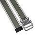 Ayliss Men's Soft Nylon Canvas Belt Double D-Rings Zinc Alloy Buckle Waistbelt