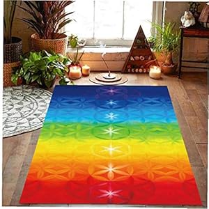 Rainbow 7 Chakra Maledala Bohemia Blanket Tapestry Summer Beach Towel Yoga Mat