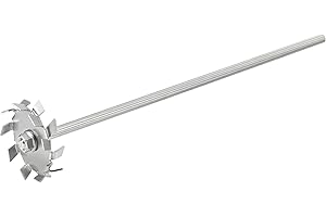 MECCANIXITY 304 Stainless Steel Stirring Rod 11.81" Length Dispersion Machine Stir Sticks with 2.36" ID Dispersion Disc for L