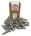 Chenango Supply Stainless 1/4-20 x 1-1/2inches Carriage Bolt (3/4inches to 5inches Lengths Available in Listing), 18-8 Stainless Steel,50 Pieces (1/4-20x1-1/2)