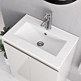 BELOFAY 500mm Floor Standing Vanity Unit with Basin Denvor White view 5