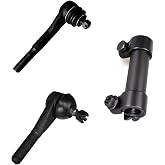 HHCM 3pc Outer Steering Drag Link + Drag Link at Pitman Arm + Drag Link Adjusting Sleeve Pitman Arm to Steering Arm ES2026R ES2027L ES362S for Chevy Blazer K10 K20 K30, for GMC Jimmy K15 K25 K35