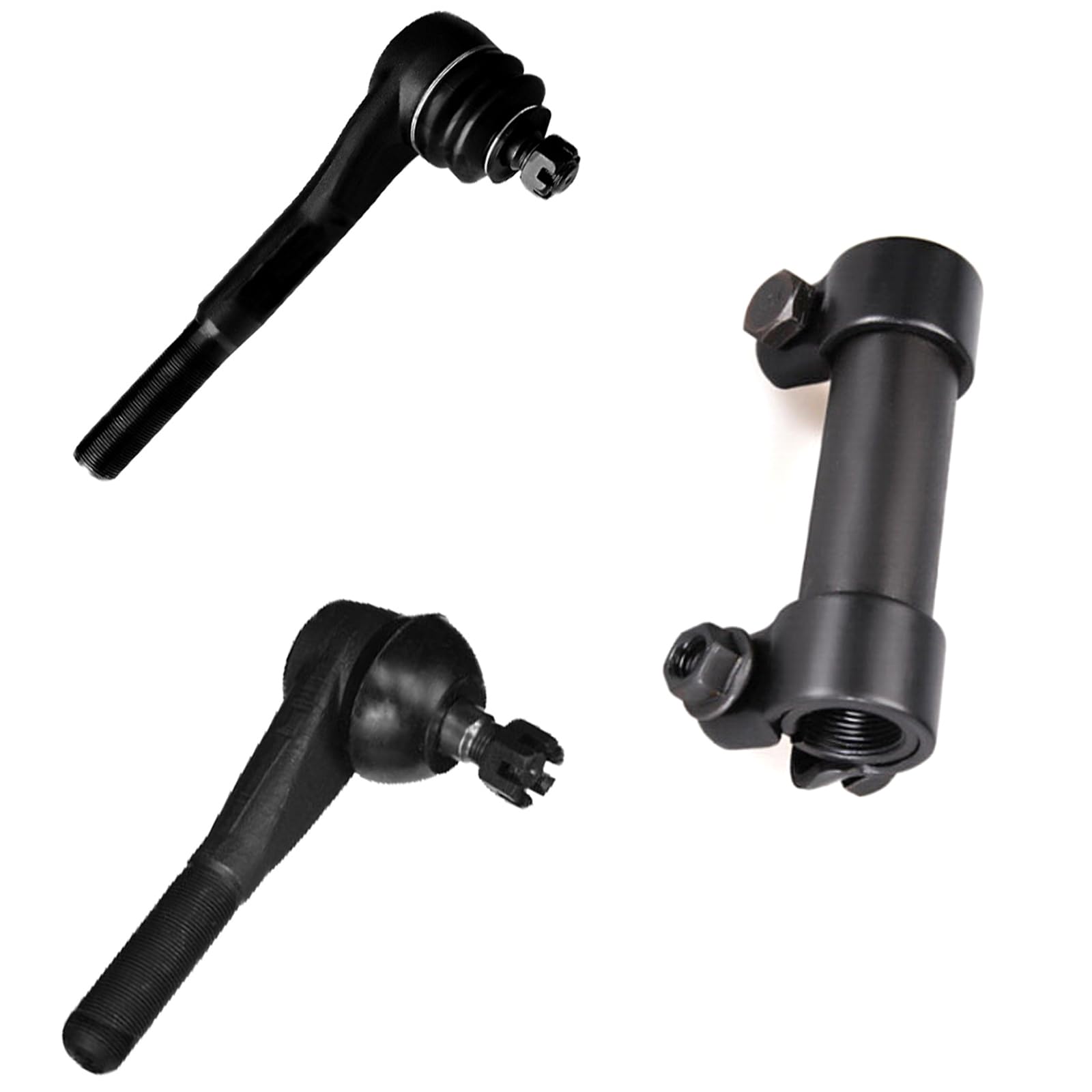 Photo 1 of HHCM 3pc Outer Steering Drag Link + Drag Link at Pitman Arm + Drag Link Adjusting Sleeve Pitman Arm to Steering Arm ES2026R ES2027L ES362S for Chevy Blazer K10 K20 K30, for GMC Jimmy K15 K25 K35