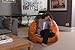 Sofa Sack - Plush, Ultra Soft Bean Bag Chair - Memory Foam Bean Bag Chair with Microsuede Cover - Stuffed Foam Filled Furniture and Accessories for Dorm Room - Tangerine 4'
