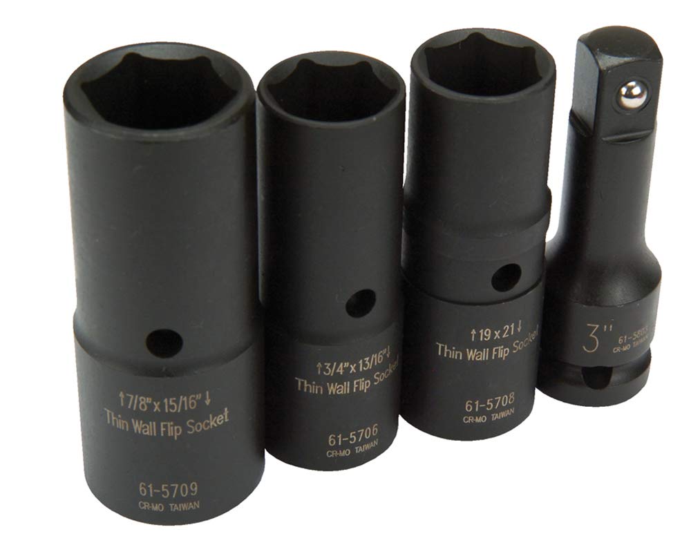 NAPA AIR TOOLS Socket Set - Deep & Shallow - Thin Wall - SAE