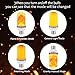 hansang LED Flame Effect Light Bulb, Flickering Fire Bulbs 4 Modes with Upside Down E26 Base,Creative Decorative Simulated Vintage Flame Light for Halloween,Chirstmas,Party,Bar Decoration 2 Pack