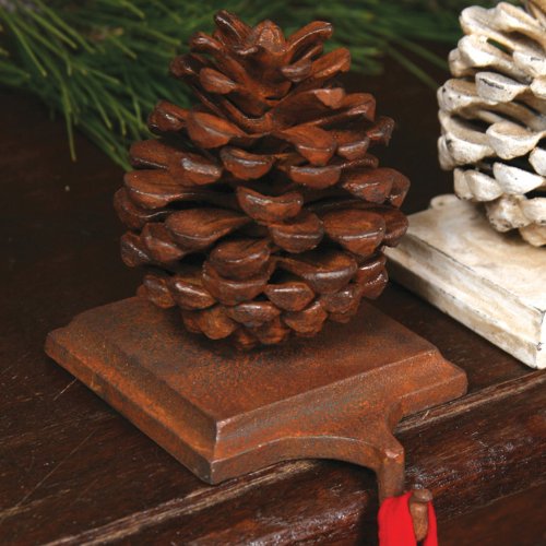 Cast Iron Pinecone Christmas Stocking Holder Rust Cast Iron Freaks