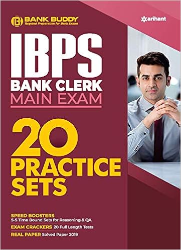 20 Practice Sets IBPS Bank Clerk Main Exam
