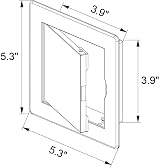 Awenta 100 x 100 mm Plastic Access Panel White Paintable Surface view 6